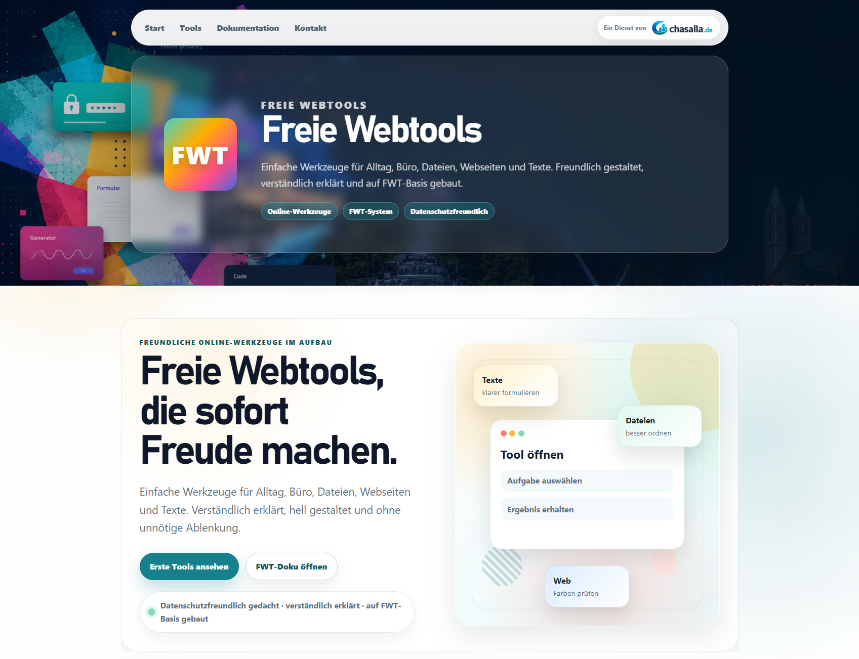 Vorschau: Freie Webtools
